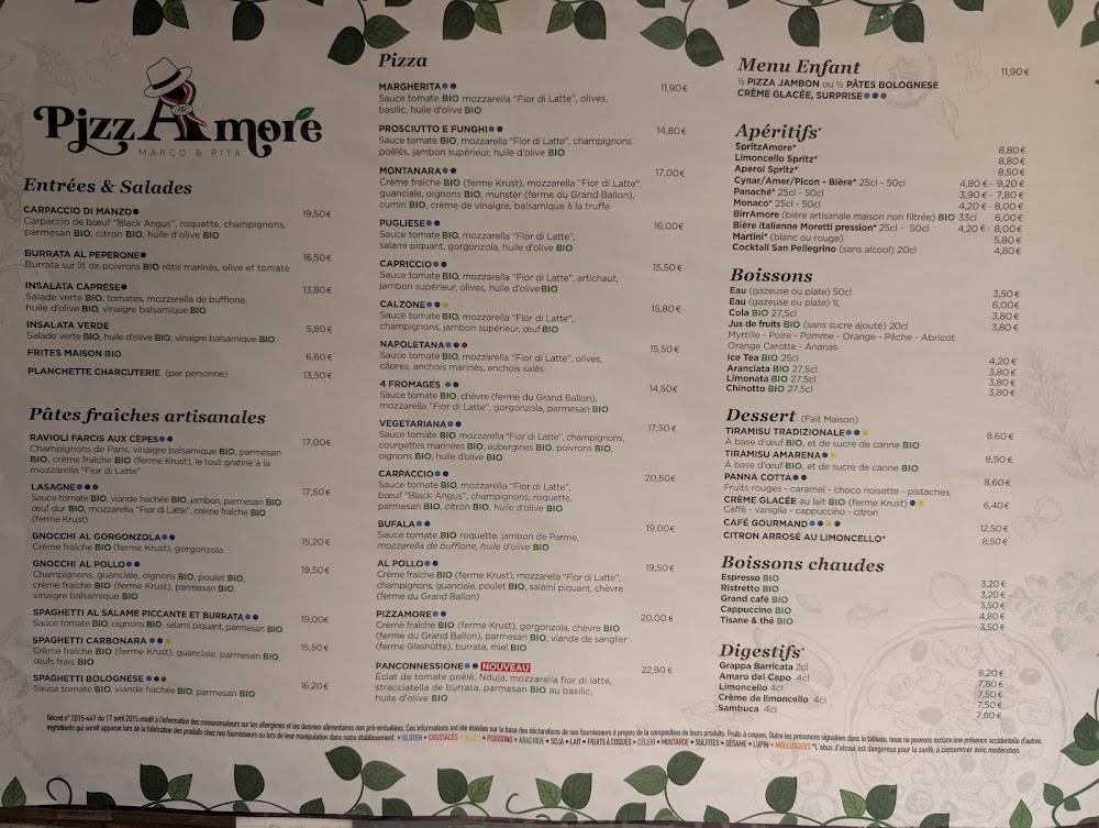 PizzAmore - Menu Image 1